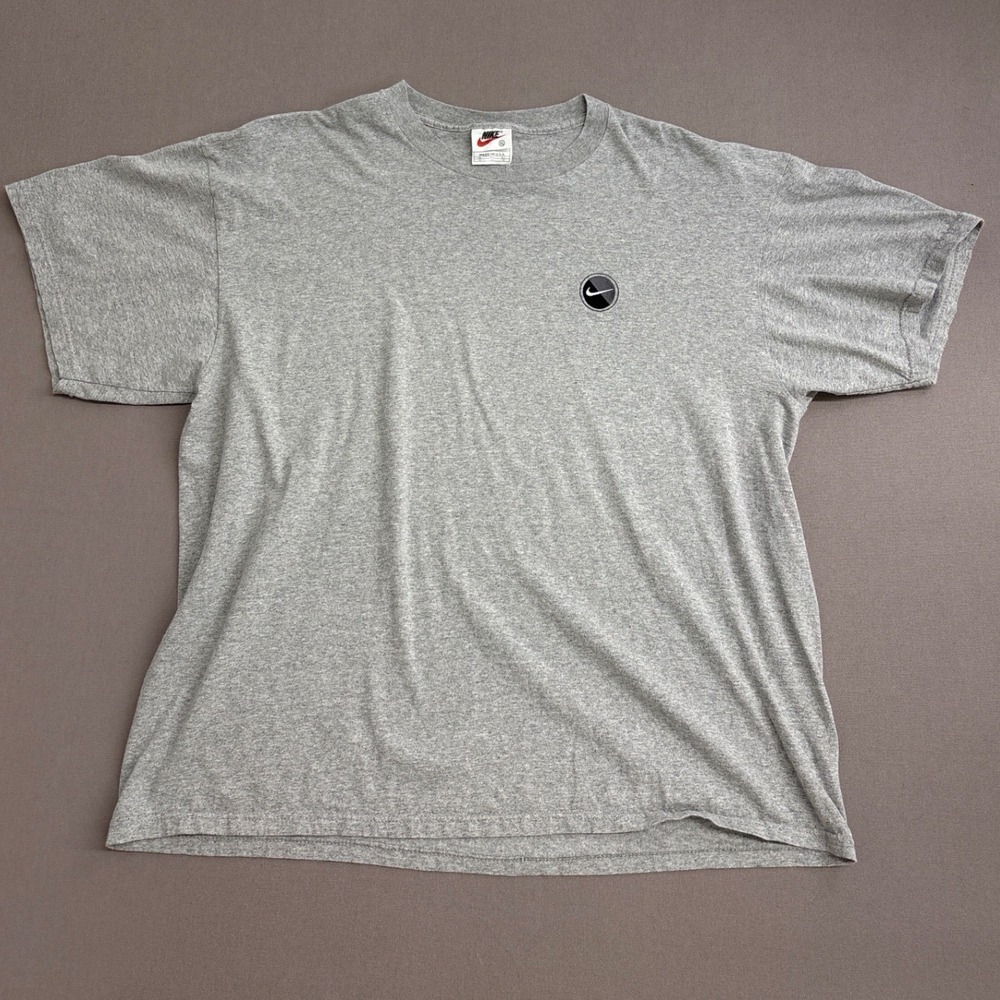 Vintage Nike White Tag T-Shirt Mens XL Gray Made in USA Cotton Crew Neck Tee